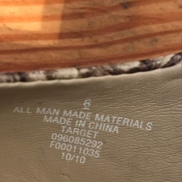 Mossimo Snakeskin Heels Size 6 - Picture 7 of 7